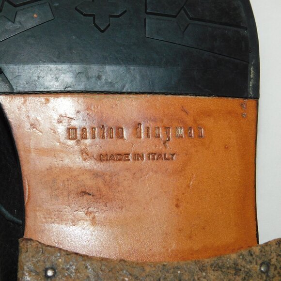 Martin Dingman Black Leather Lace-Up Oxford Dress Shoes Made In Italy Size 9 main image 4